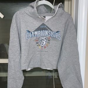 Vintage Cropped pac 12 hoodie Size M